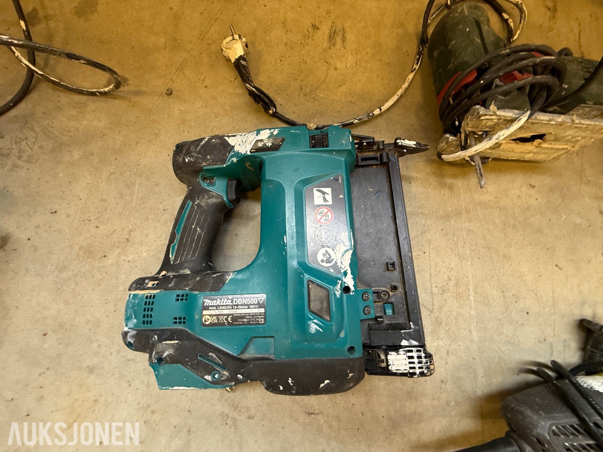 Parti med elektrisk verktøy og maskiner – Makita, Bosch, Stanley m.m.