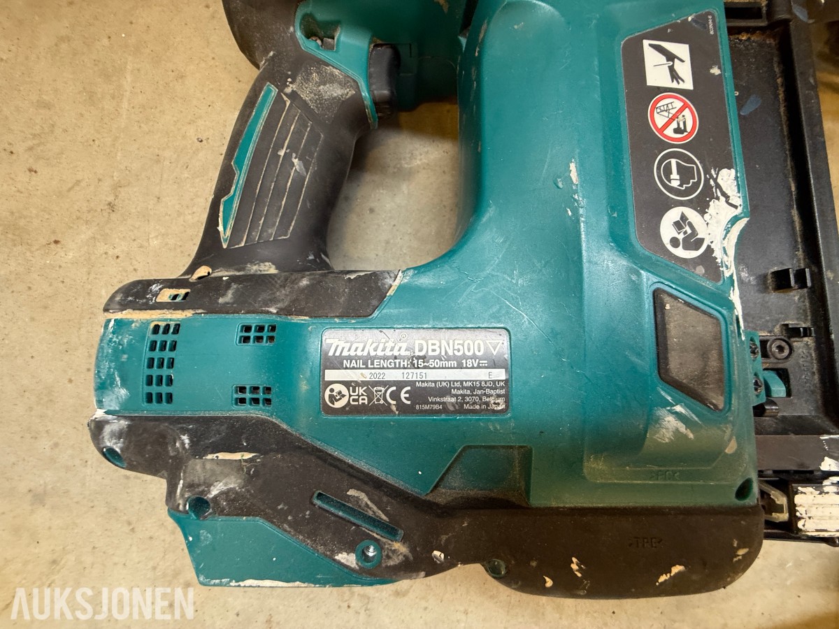 Parti med elektrisk verktøy og maskiner – Makita, Bosch, Stanley m.m.