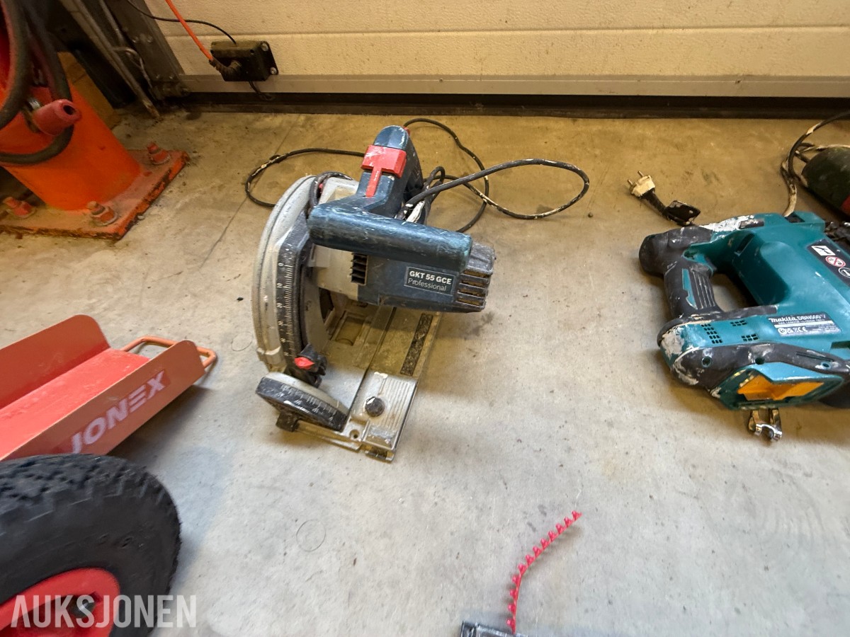 Parti med elektrisk verktøy og maskiner – Makita, Bosch, Stanley m.m.