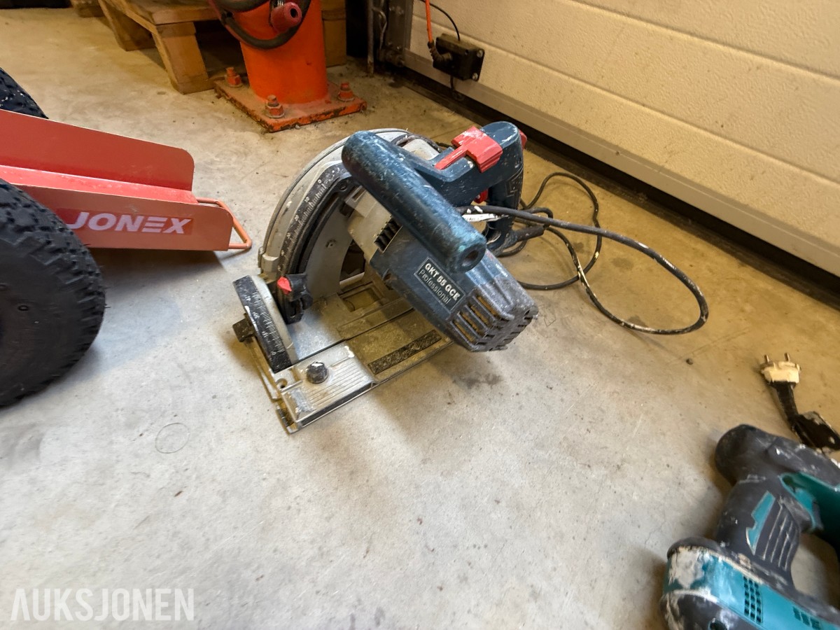 Parti med elektrisk verktøy og maskiner – Makita, Bosch, Stanley m.m.