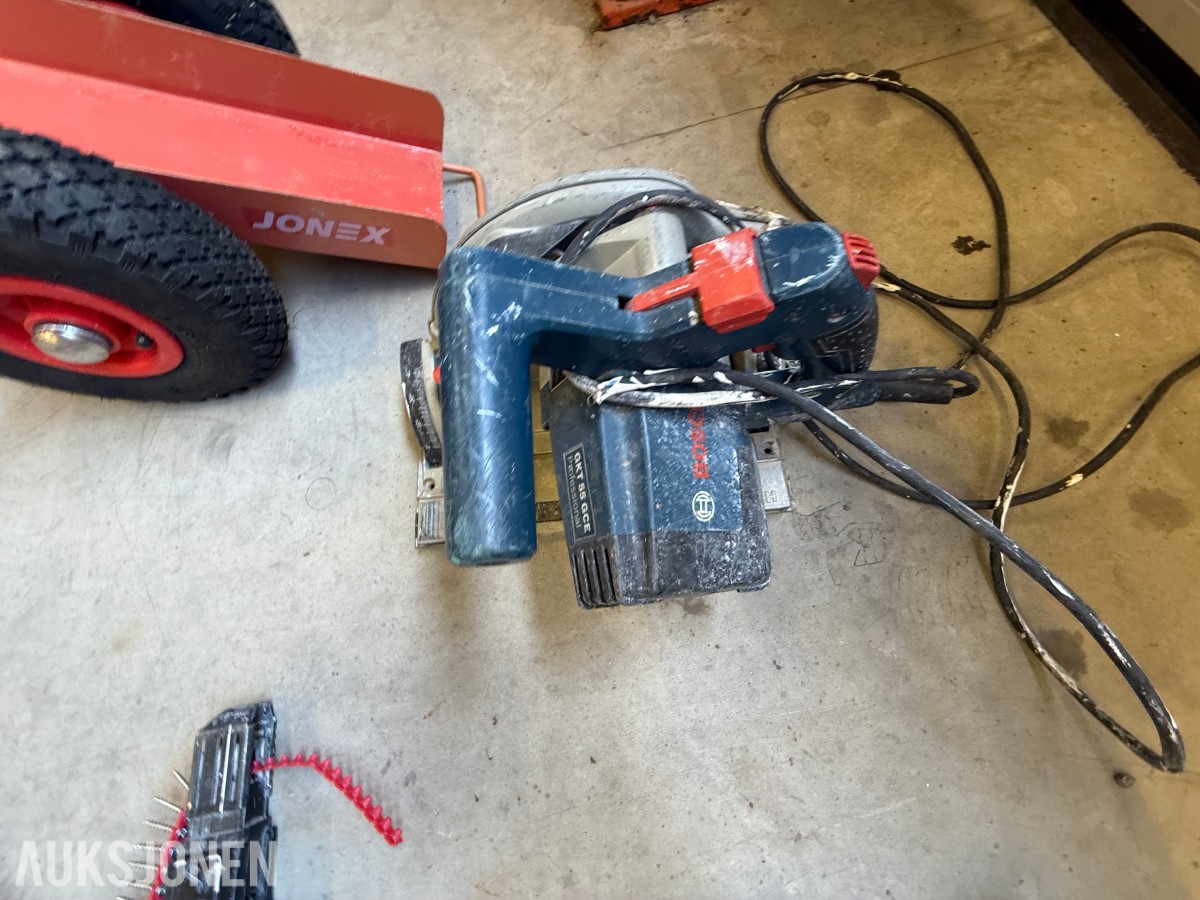 Parti med elektrisk verktøy og maskiner – Makita, Bosch, Stanley m.m.
