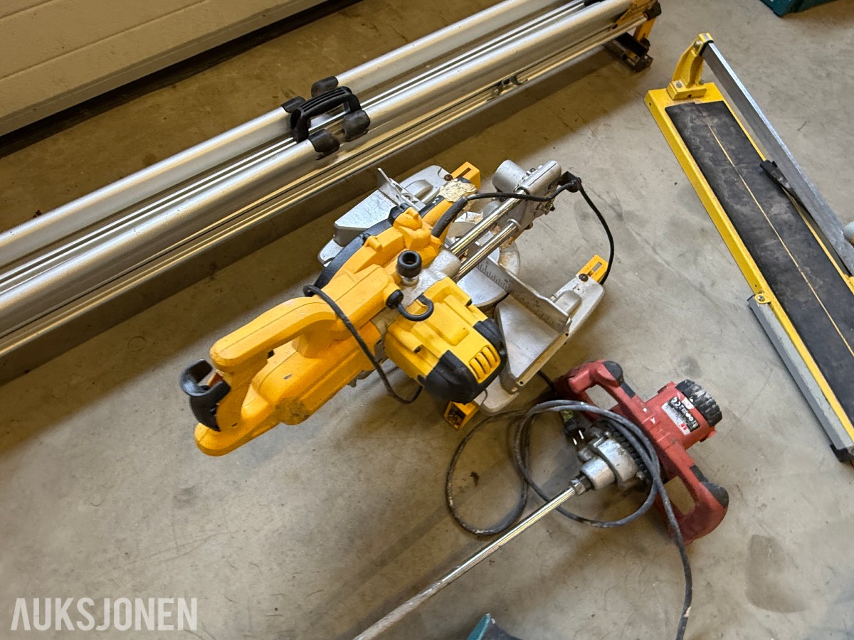 Parti med DeWalt, Makita og diverse elektroverktøy