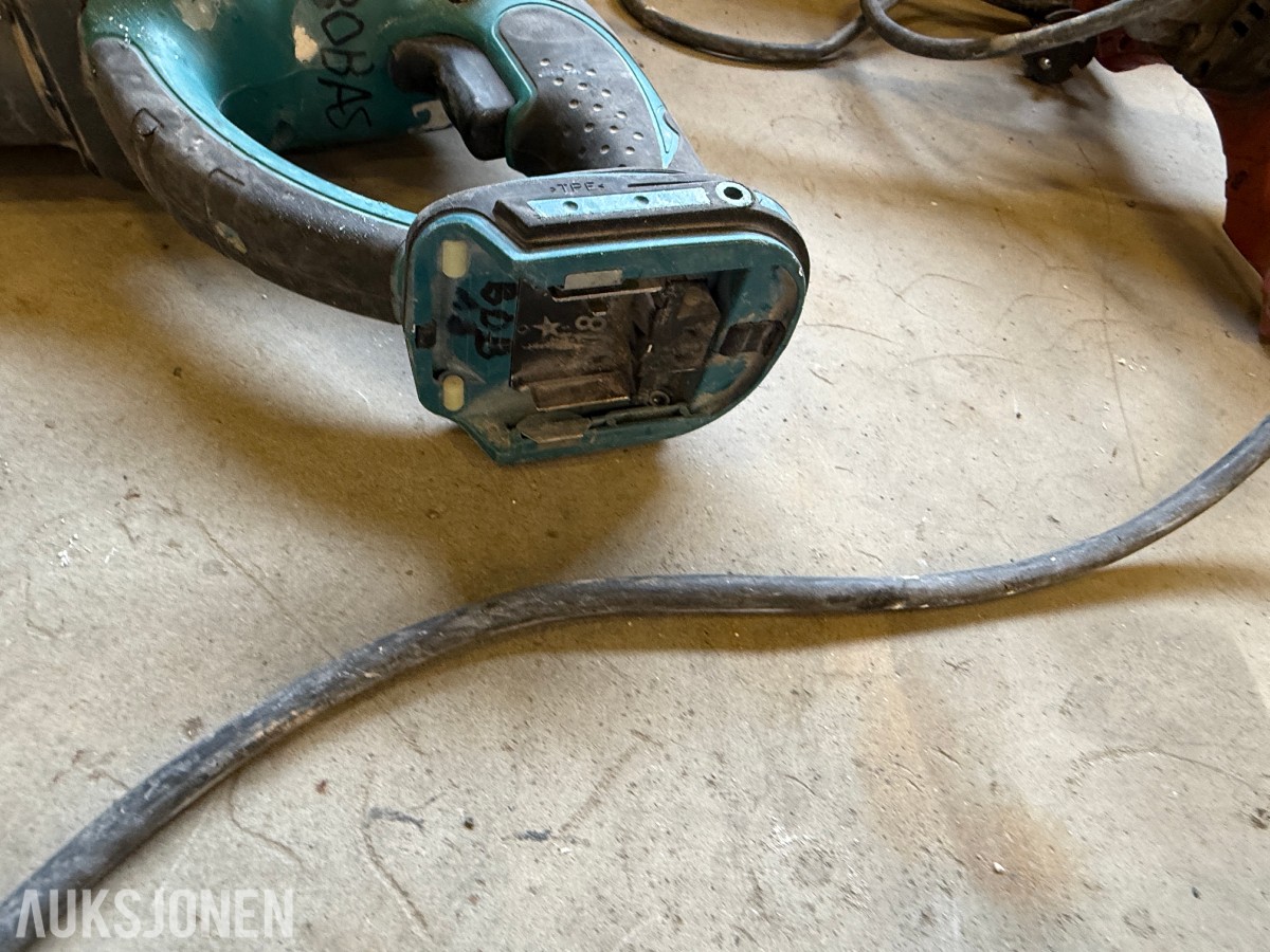Parti med DeWalt, Makita og diverse elektroverktøy