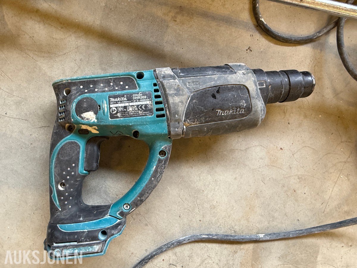 Parti med DeWalt, Makita og diverse elektroverktøy