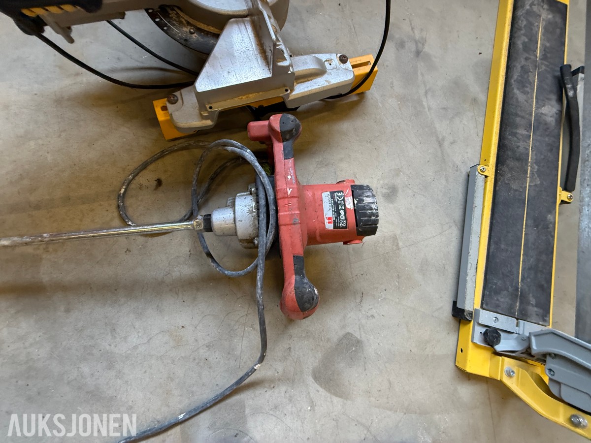 Parti med DeWalt, Makita og diverse elektroverktøy