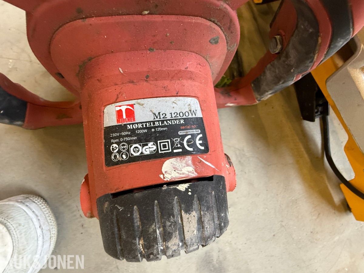 Parti med DeWalt, Makita og diverse elektroverktøy