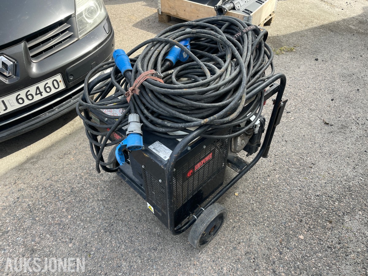 Europower EP6500T-25 strømaggregat 6,5 kVA