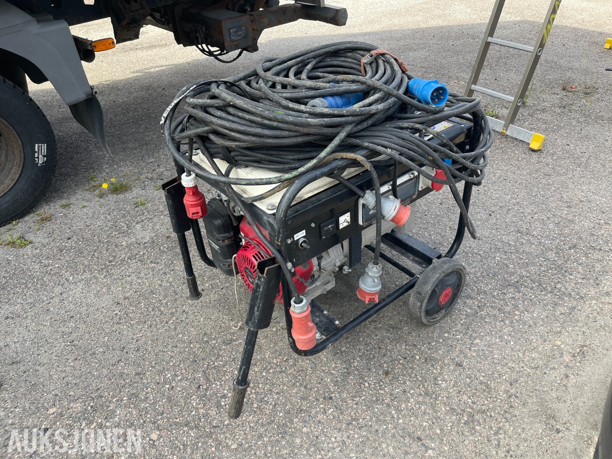 Europower EP6500T-25 strømaggregat 6,5 kVA