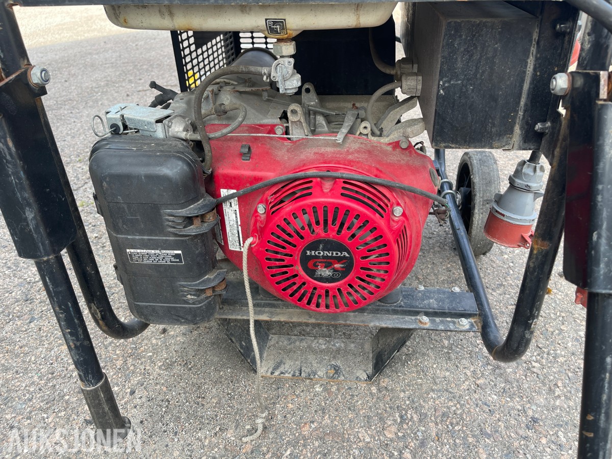 Europower EP6500T-25 strømaggregat 6,5 kVA