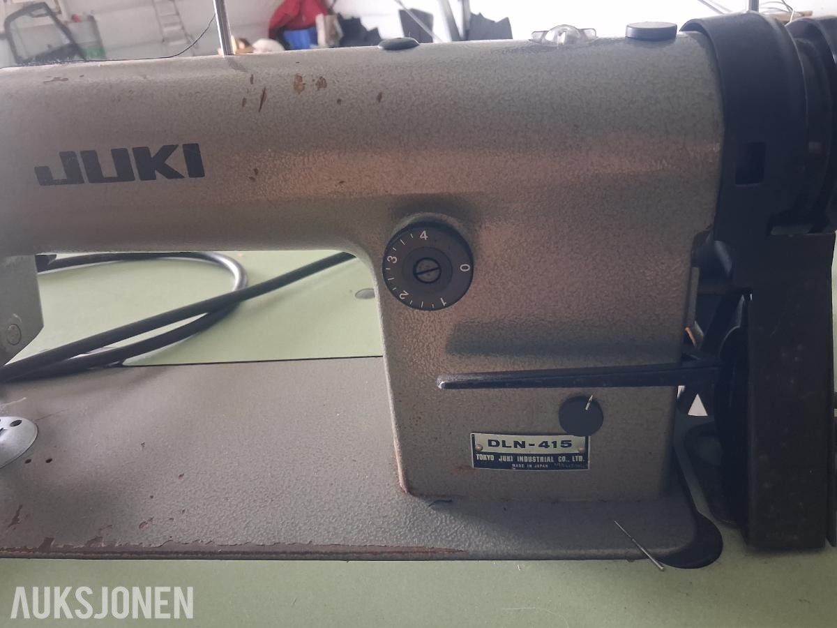 SYMASKIN Juki DLN-415 - til kalesjer og puter, Reparasjonsobjekt