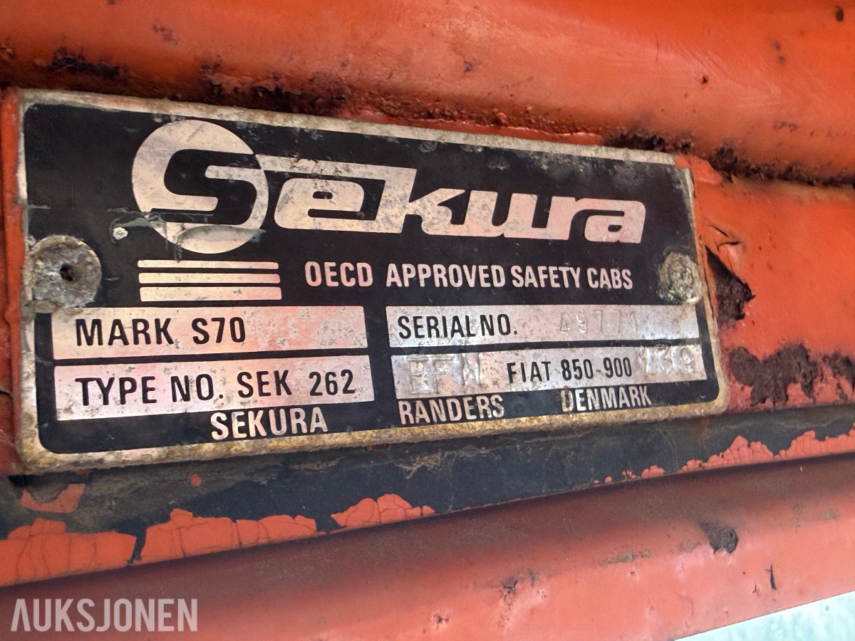 1978 Fiat 900/850 traktor - 3885 timer