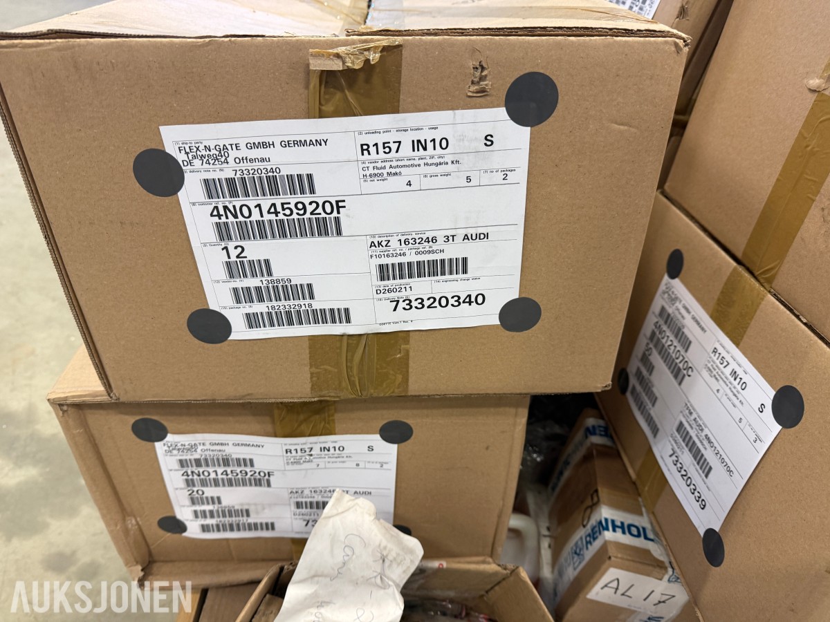 1 pall m/blanding-mekaniske deler Ubrukt/nytt