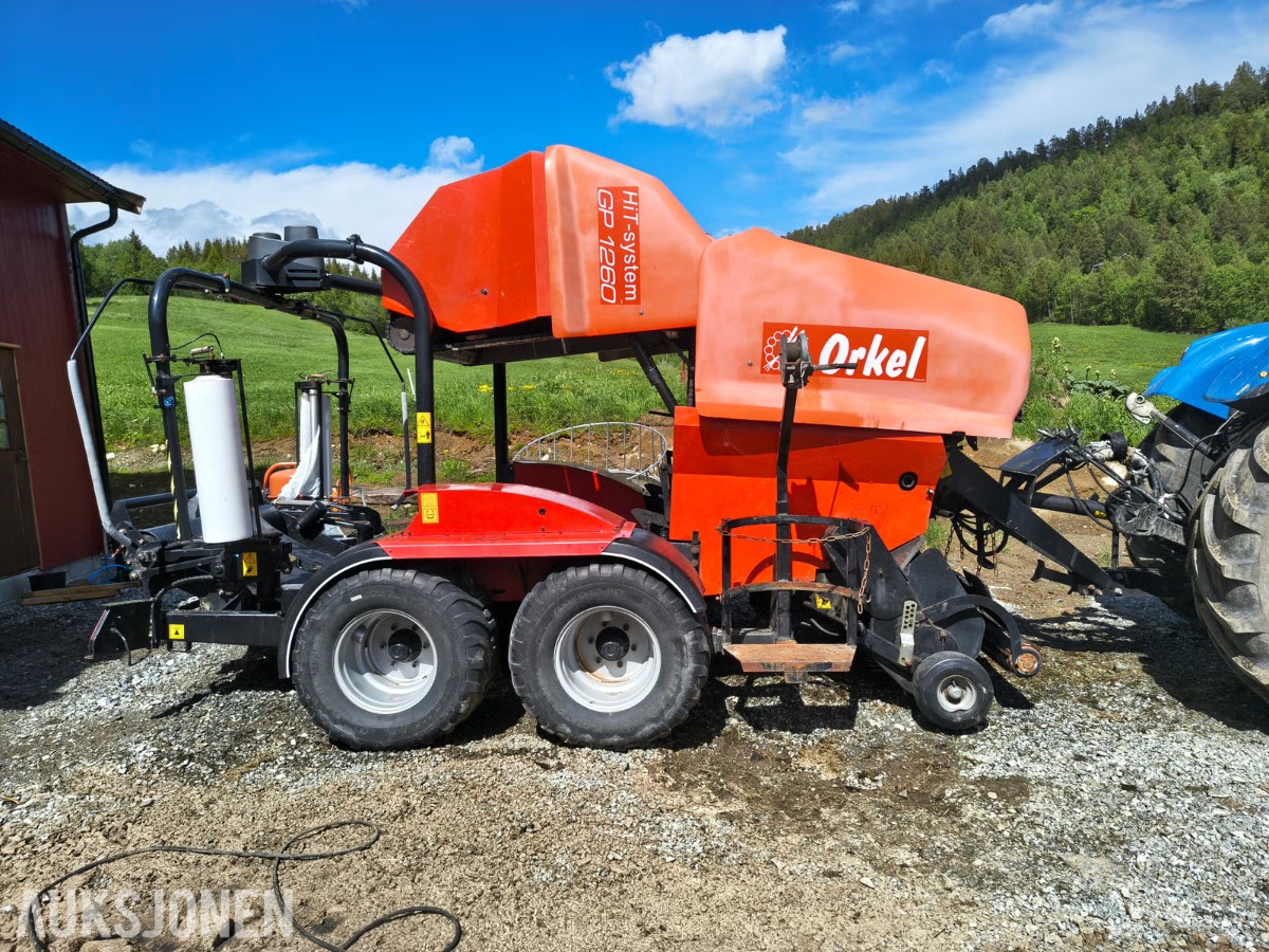 2012 Orkel 1260 Rundballepresse - 21 600 baller  - full service