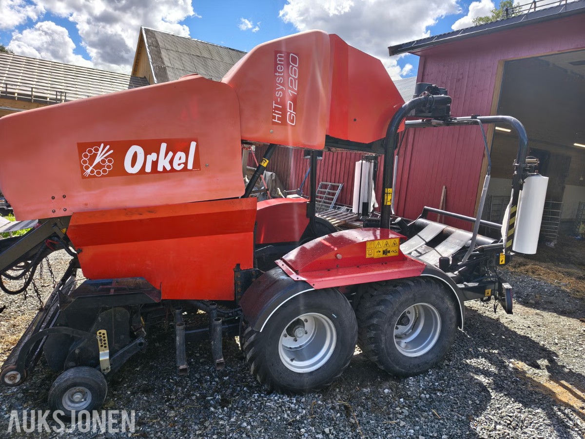 2012 Orkel 1260 Rundballepresse - 21 600 baller  - full service