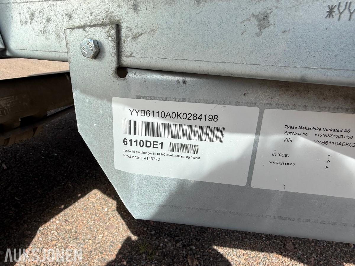 2019 TYSSE MAKO LIFT-M/FJERNKONTROLL - INNVENDIG LYS OG STROPPER 