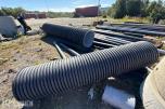 Stor pakke med rør, kummer og diverse materiell
