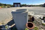 Stor pakke med rør, kummer og diverse materiell