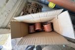 Stor pakke med rør, kummer og diverse materiell