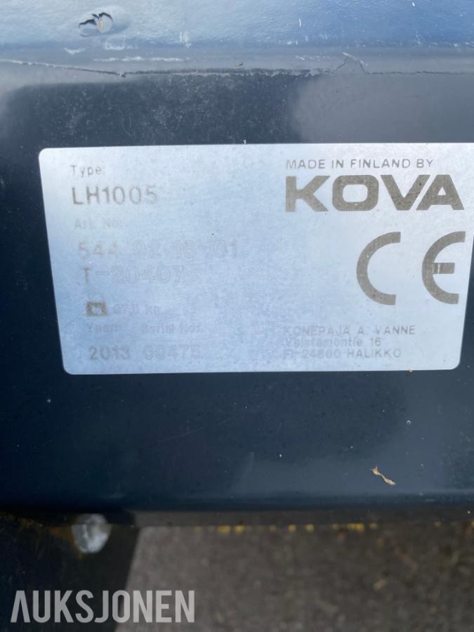 2013 KOVA LH1005 / RB 1000 feiemaskin