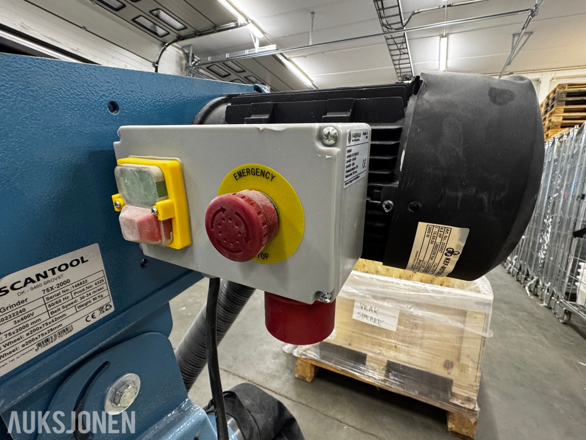 Scantool Båndsliper 75X-2000 med integrert avsug