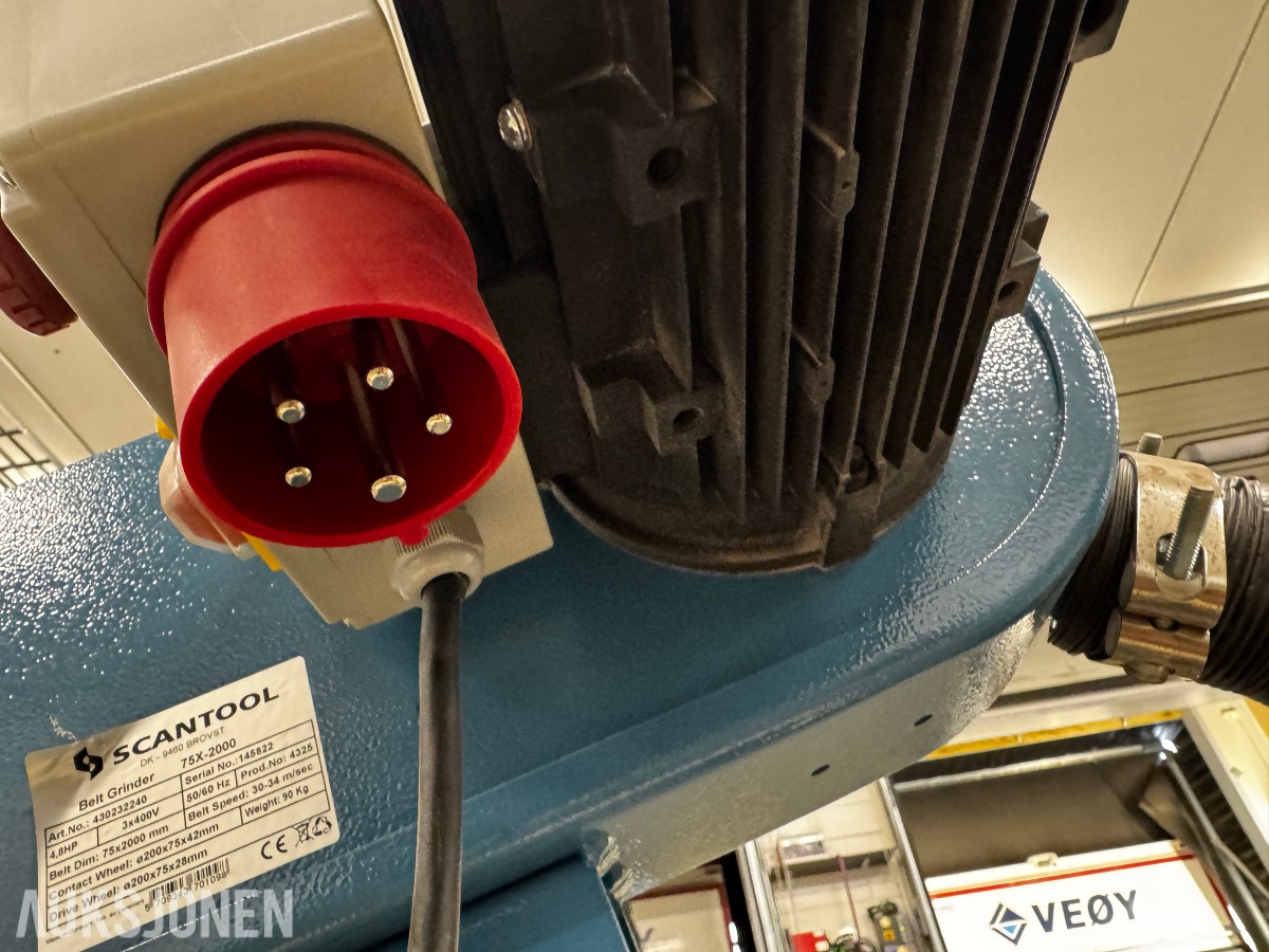 Scantool Båndsliper 75X-2000 med integrert avsug