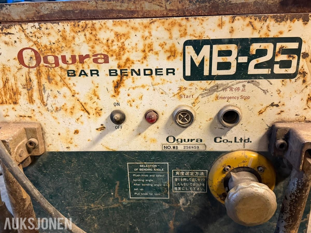 Ogura MB-25 armeringsjernbøyer - Jernbøyer