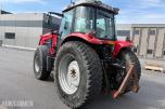 Massey 6455 traktor med frontlaster og ekstra hjulsett 5544 timer
