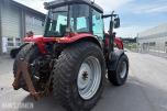 Massey 6455 traktor med frontlaster og ekstra hjulsett 5544 timer