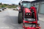 Massey 6455 traktor med frontlaster og ekstra hjulsett 5544 timer
