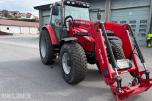 Massey 6455 traktor med frontlaster og ekstra hjulsett 5544 timer