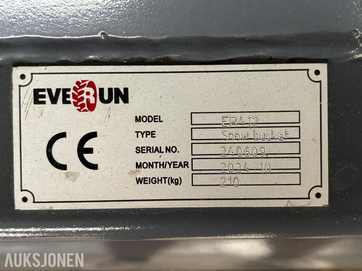 2024 Everun ER12 snøskuffe – 192 cm ER12 - Trima / SMS