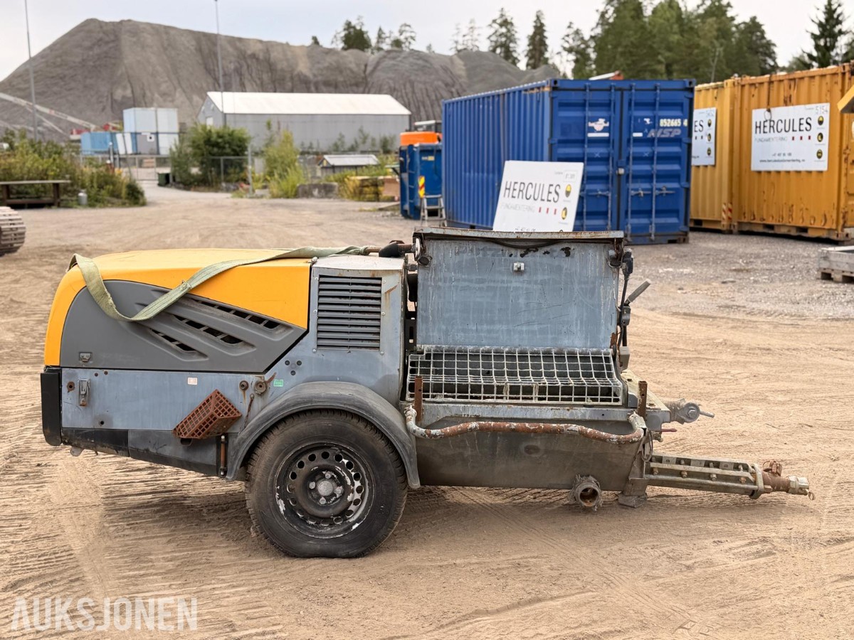2010 Putzmeister SP11 BMT mørtelpumpe – 751 timer Repobjekt
