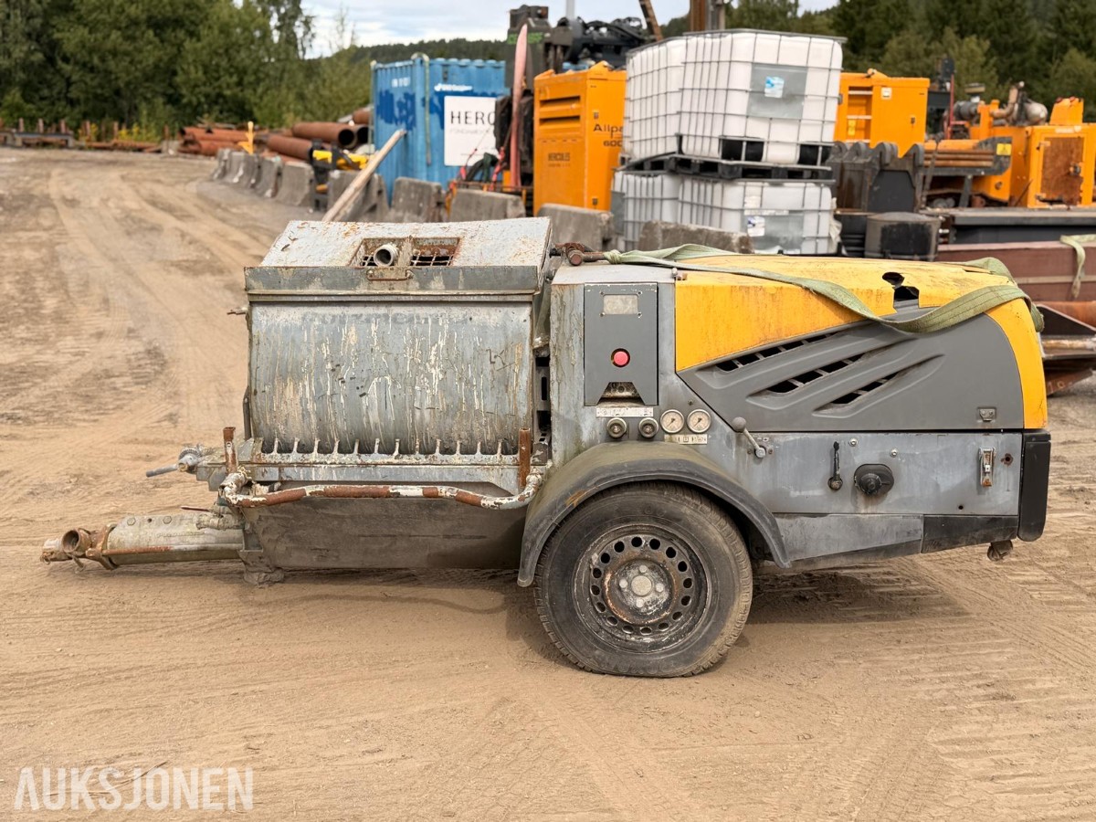 2010 Putzmeister SP11 BMT mørtelpumpe – 751 timer Repobjekt