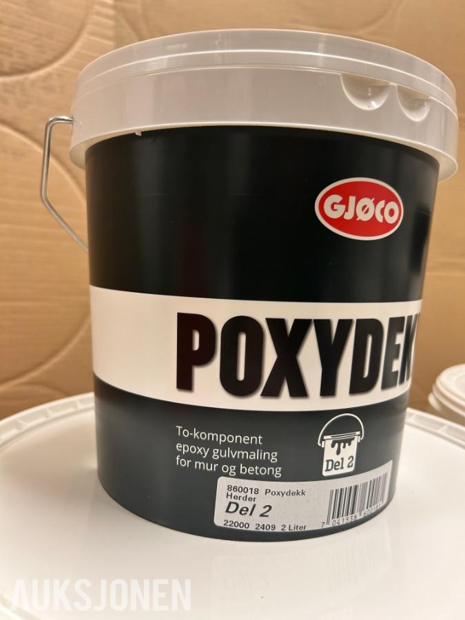 Epoxymaling 43kg / ca 220m2 Lys grå Leveringsklar