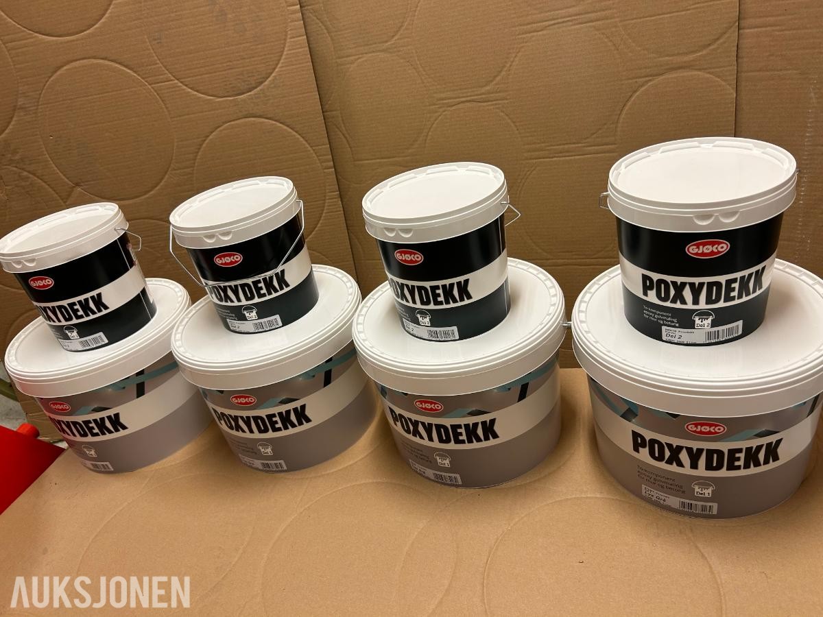 Epoxymaling 43kg / ca 220m2 Lys grå Leveringsklar