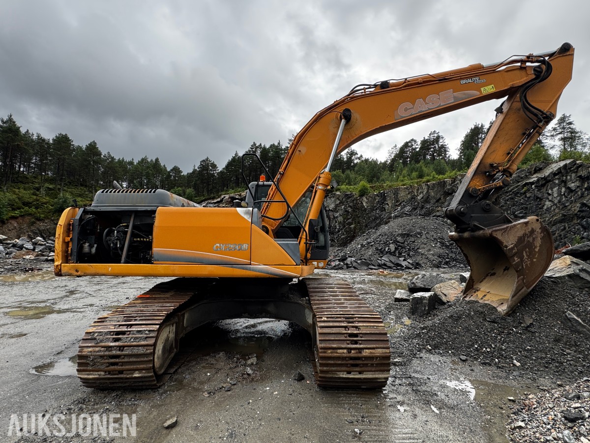 2007 Case CX290B gravemaskin - Graveskuffe - Tilleggshydraulikk