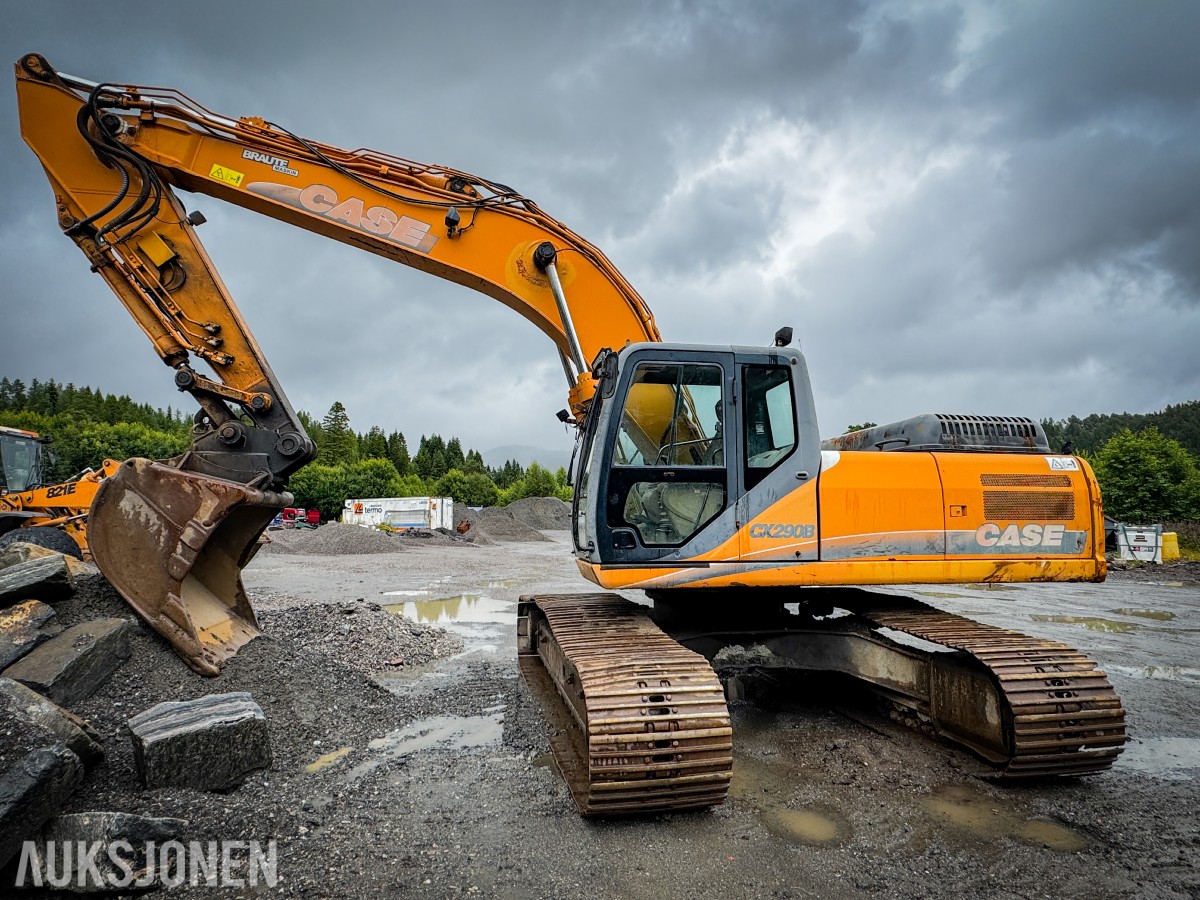 2007 Case CX290B gravemaskin - Graveskuffe - Tilleggshydraulikk
