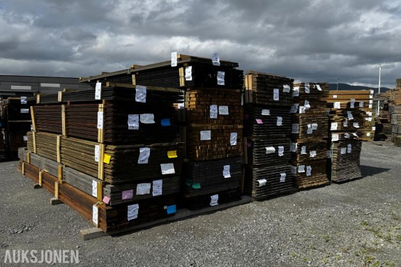 CU impregnert Dobbelfals bordkledning - 60 grader - Med fug - Endepløyd - Furu 19x148 - Totalt 604 meter