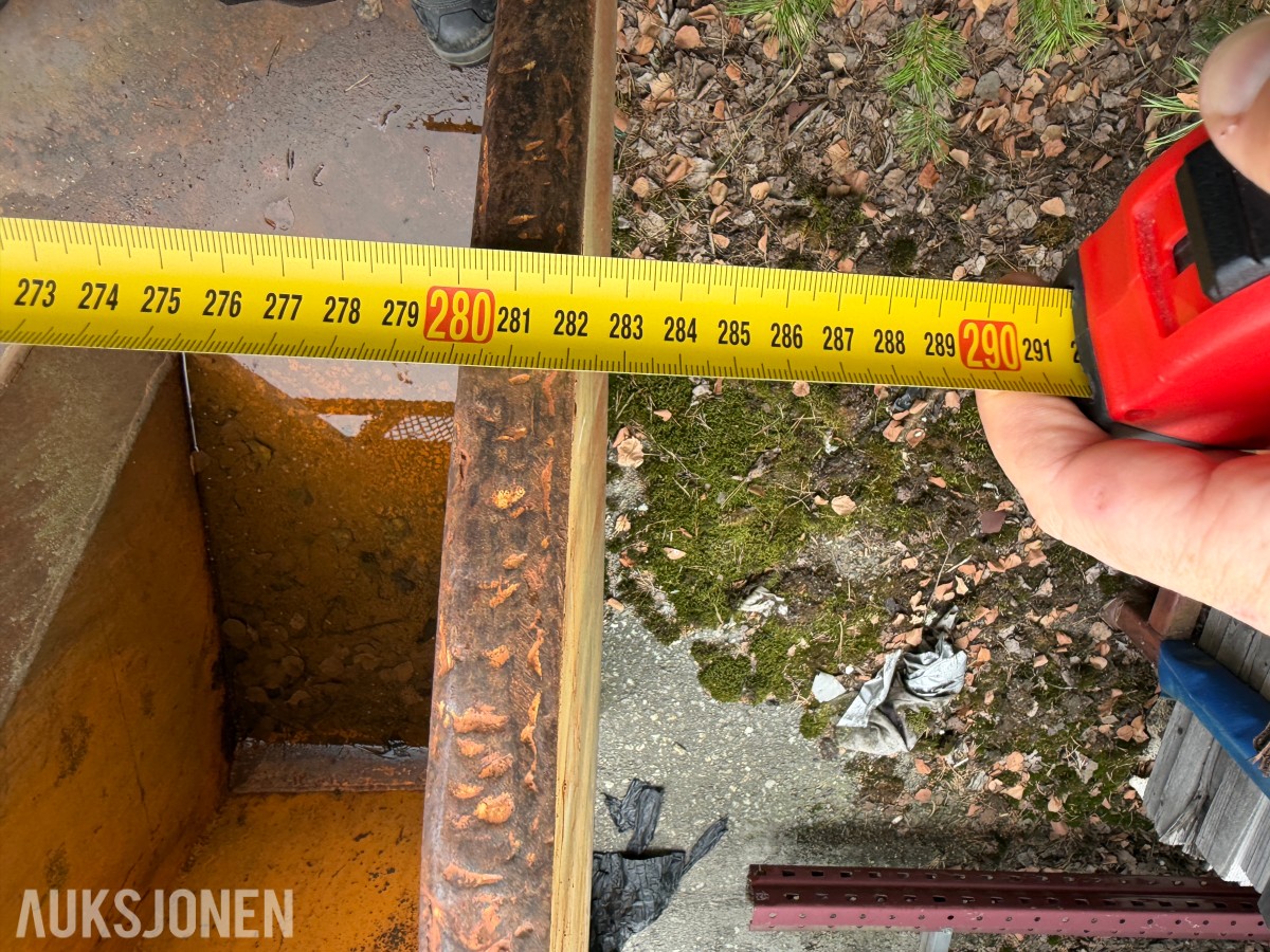 F&E skuffe til hjullaster / 280cm bred / Med pallegafler