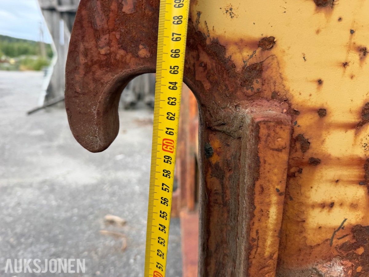 F&E skuffe til hjullaster / 280cm bred / Med pallegafler