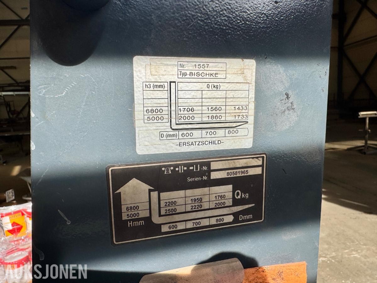 1997 Jungheinrich ETV-Q25 skyvemasttruck - Timer: 9562