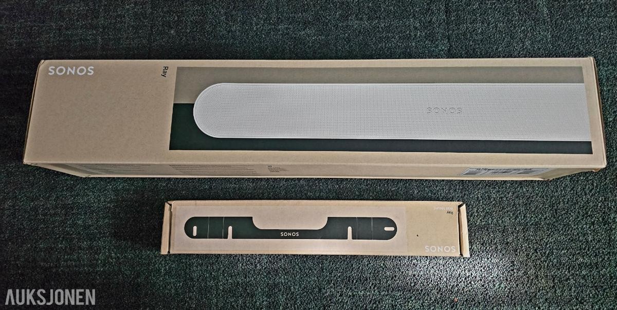 Sonos Ray lydplanke/soundbar + veggfeste [ny]