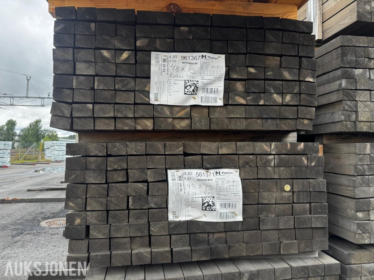 1 pakke Moelven Lekt  48x73 mm Royal Grå