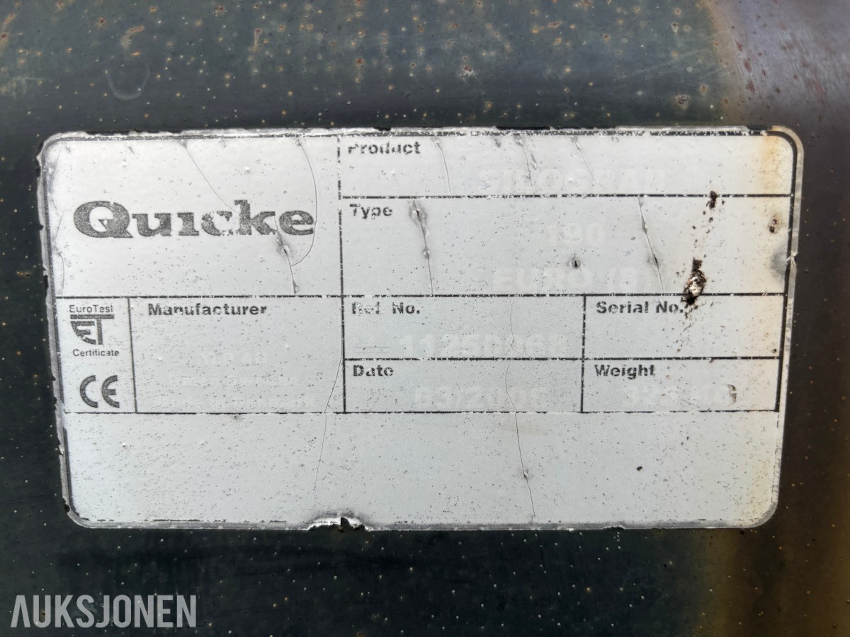 2004 Quicke Silogrip med trekantfeste