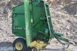 1990 John Deere 550 rundballepresse med variabelt kammer