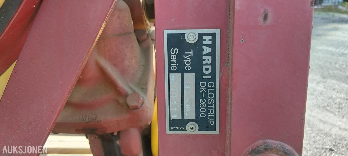 Hardi NK 600  Sprøyte  600 liters tankvolum - ingen minstepris
