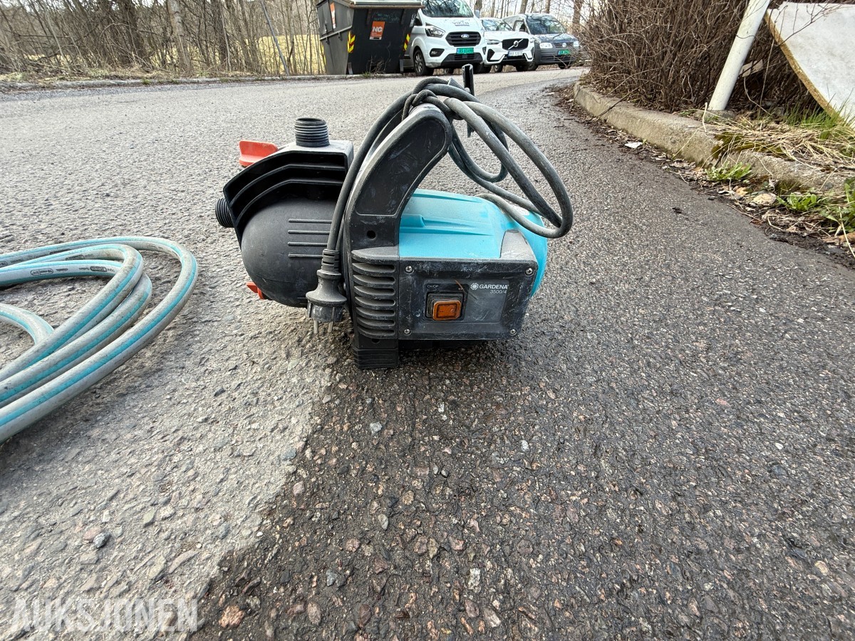 Hagepumpe / vannpumpe – Husqvarna 3500/4 med slange