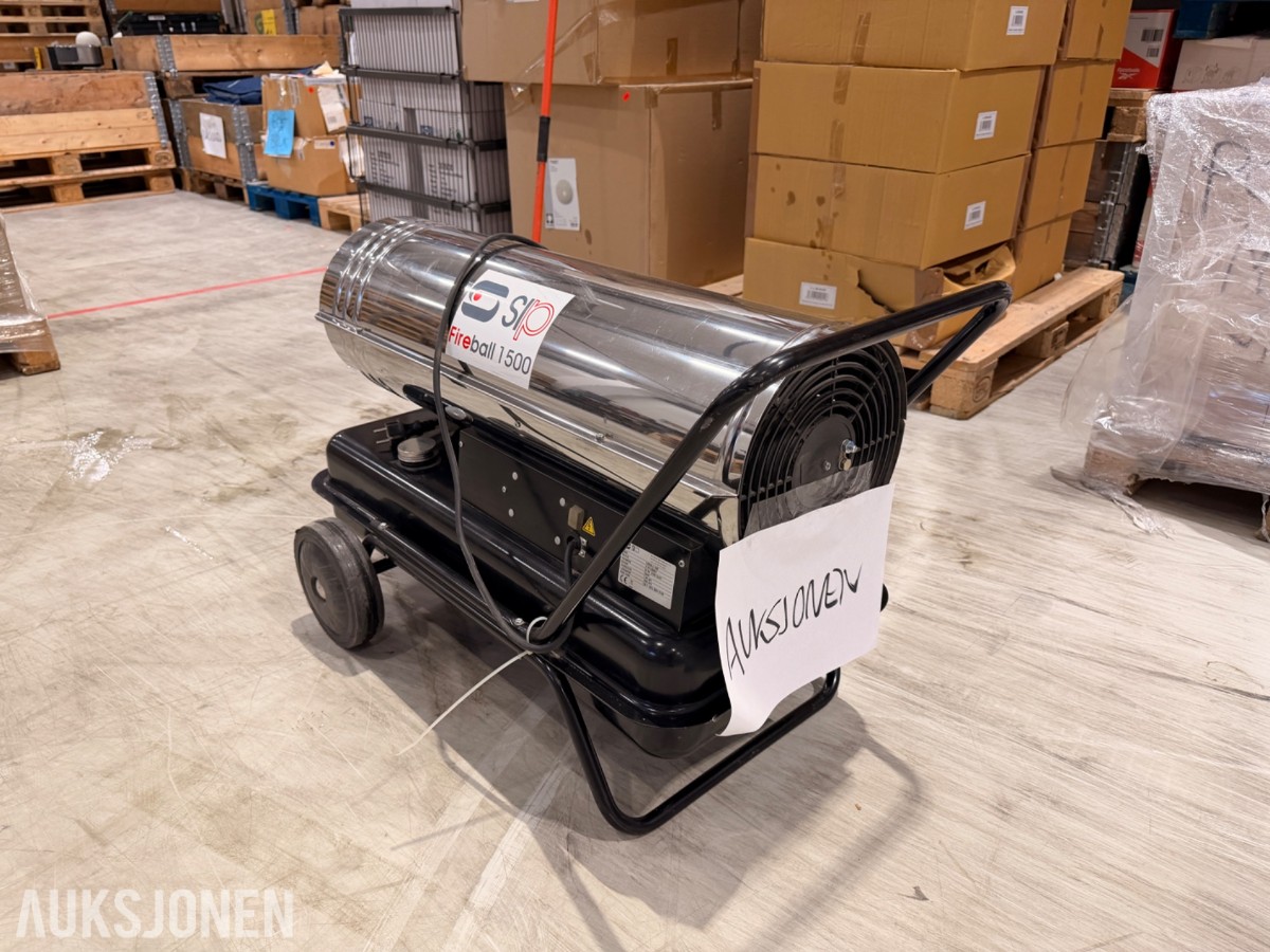 SIP Fireball 1500 diesel byggvarmer / varmekanon – 43 kW