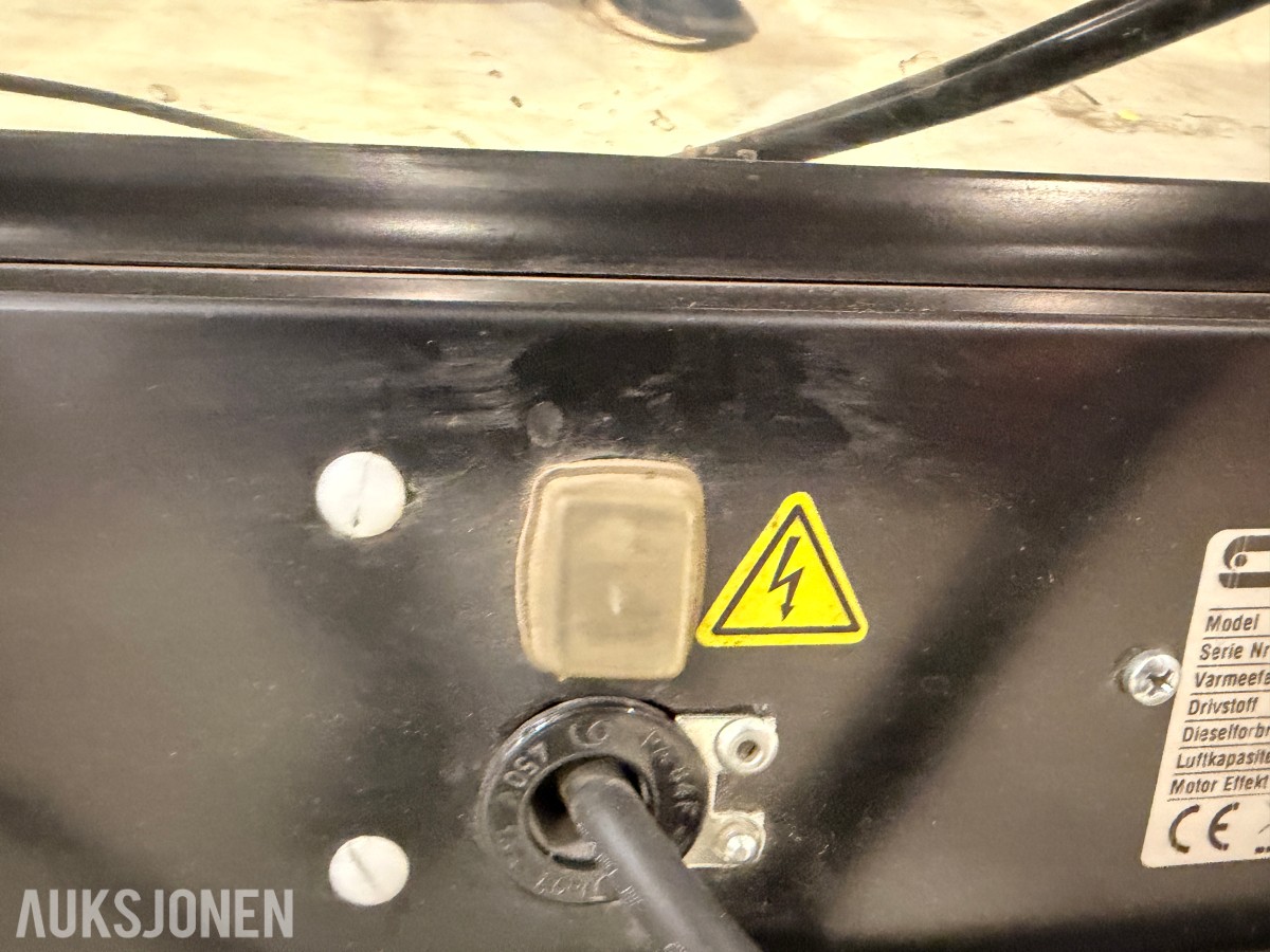 SIP Fireball 1500 diesel byggvarmer / varmekanon – 43 kW