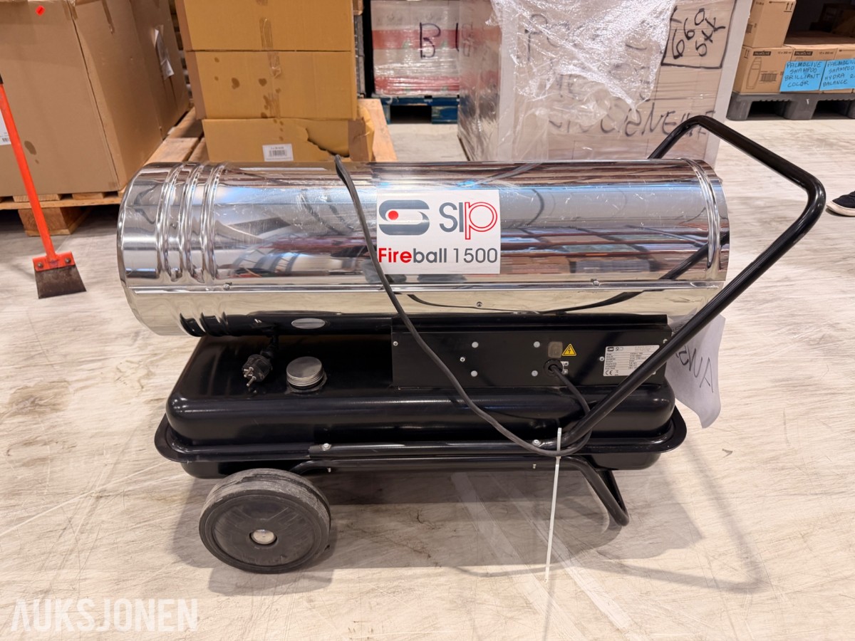 SIP Fireball 1500 diesel byggvarmer / varmekanon – 43 kW